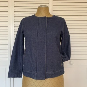 J.Jill Jacket Blazer Stretch Coral Womens Distressed Cotton X Small ￼ - Picture 1 of 9