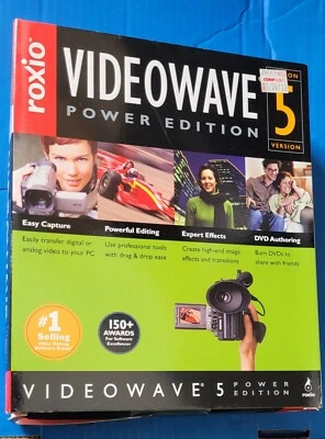 Roxio Videowave Version 5 Power Edition NEW IN BOX 522300-00 Editing - Image 1 of 4
