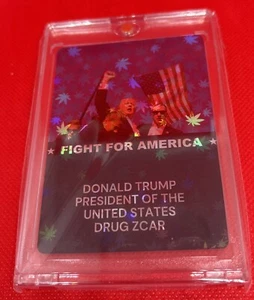 Brand new NARCOTOYZ Donald Trump Trading Card with Acrylic Case 18+ - Picture 1 of 2