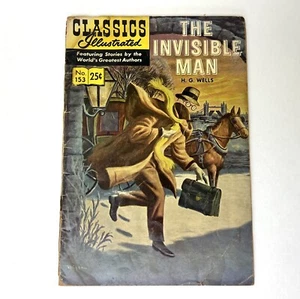 Classics Illustrated #153 The Invisible Man H.G. Wells 1969 Comic Book - Foto 1 di 13