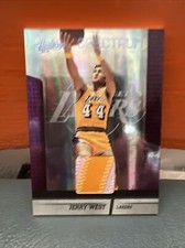 2010 Panini Absolute Memorabilia Jerry West Game Worn L.A Lakers Patch #’d 15