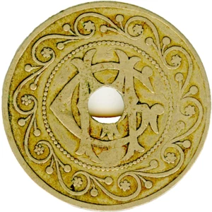 ☆ SPAIN OLD CASINO TOKEN ☆ 2 PESETAS • GM ART NOUVEAU • CATALONIA ☆ FICHA ☆C5263 - Picture 1 of 4