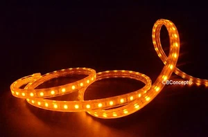 UL Listed,6.6 Feet,YELLOW,Dimmable,Super Bright 1800 Lumen 120V Flat LED Strip - Picture 1 of 6