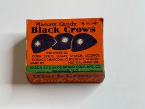 Antique 1930s Mason's Candy Black Crows Vintage Licorice Dots Box - Brooklyn, NY - Picture 1 of 5
