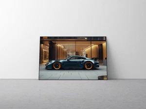 🏎️ Porsche "Framed" Racing Legend 🏁 Exclusive Art Print 🎨 COA 36x24" V2 - Picture 1 of 11