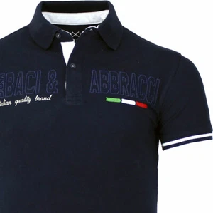 Polo uomo Baci Abbracci con logo ricamato grande e stampa sul collo art BAM2120 - Imagen 1 de 18