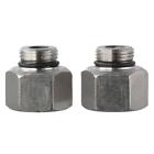 2 Pcs Stainless Steel Plumbing Adapter Reducer Adapter  Kitchen Bathroom Faucet