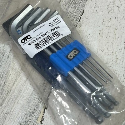 Metric Ball Hex "L" Keys 1.5mm-10mm - 10 Piece Set OTC 6952 - Image 1 of 4