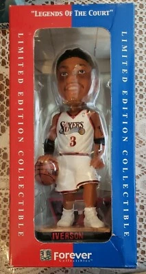 Iverson 76ers Bobble Head Sixers 3 Forever collectibles Legends of "The Court"  - Image 1 of 4