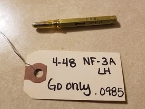 SCC 4-48 NF-3A LH Thread Plug Gage GO only .0985 1E-2245-Y8 - Picture 1 of 1