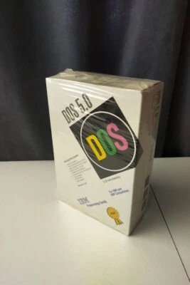 IBM DOS 5.0 Disk Operating System New Sealed Foto 1 de 3