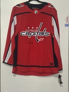NWT Adidas Washington Capitals Red Jersey size 50 Autograph Evgeny Kuznetsov 92 - Picture 1 of 7