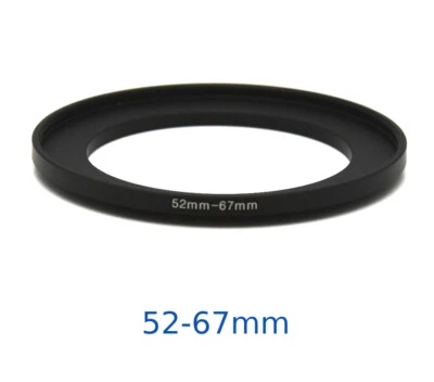 Lens filter adapter ring 52-67mm step-up DSLR Nikon Canon universal professional - Image 1 of 3