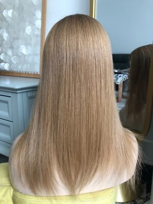 16"  5x6" Rooted Blonde European Remy Hair Toppers For Women Hair Volume - Image 1 of 4