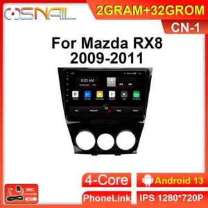 Car Radio For Mazda RX8 RX-8 Stereo Multimedia Video Player Carplay GPS Navi DSP - Picture 1 of 28