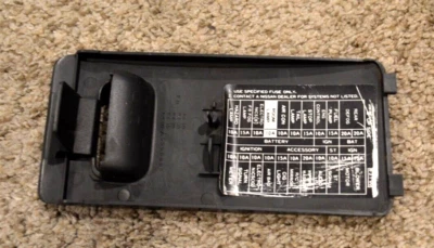 1991-1993 NISSAN NX2000 NX 2000 DASH FUSE PANEL COVER TRIM OEM BLACK - Image 1 of 4