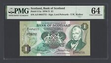 Scotland One Pound 10-08-1970 P111a Uncirculated Grade 64