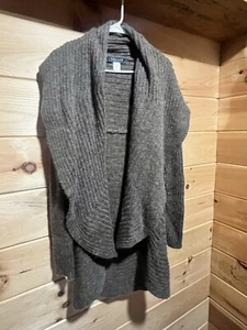 Helen Welsh Vintage Mohair Wool Blend Open Cardigan Size OS Brown - Picture 1 of 2