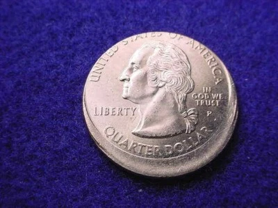 2000-P S CAROLINA WASHINGTON QUARTER 10% OFF CENTER MINT COIN ERROR COIN!!  #360 - Image 1 of 2