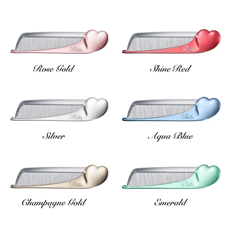 ReFa HEART COMB Aira Folding Hair Comb, Compact Lightweight Portable With Box - Image 1 of 4