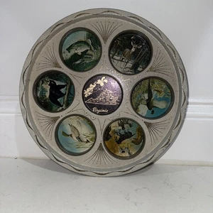 Vintage Metal Drink Serving Tray Virginia- MCM - Picture 1 of 5