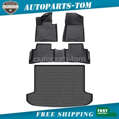 For 2016 2017 2018 2019-2021 Hyundai Tucson TPE Floor Mats & Trunk Cargo Liner - Image 1 of 4