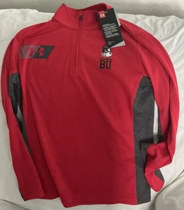 Boston University Terriers Under Armour Youth 1/4 Zip Long Sleeve Shirt-YMed-NWT - Picture 1 of 2
