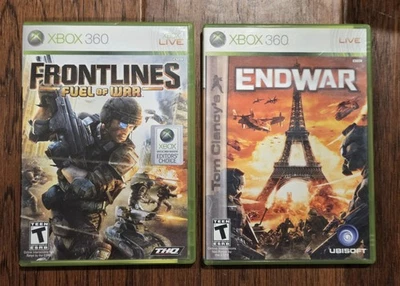 Lot of 2 - XBOX 360 Games Bundle FRONTLINES Fuel Of War & ENDWAR CIB FREE SHIP - Image 1 of 4