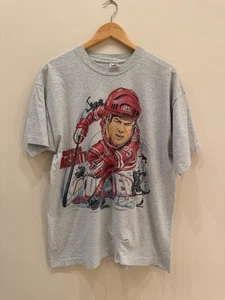 Vintage 1996 Darren McCarty Detroit Red Wings NHL T-Shirt Monster On Ice XL USA - Picture 1 of 6
