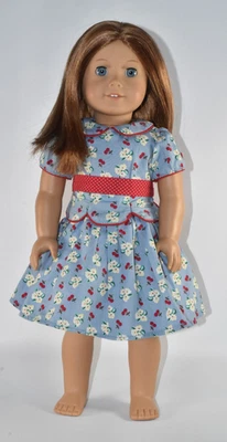 美国女孩娃娃艾米丽·贝内特 18 英寸退役历史二战莫莉的朋友红色 — 第 1/4 张图片