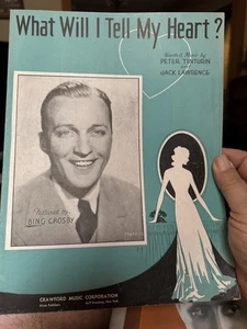 Partituras B 1936 Bing Crosby What Will I Tell My Heart - Imagen 1 de 1