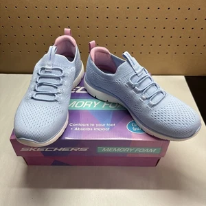 Scarpe da donna Skechers Summit Galaxy taglia 6,5 stringate sportive blu chiaro - rosa - Foto 1 di 10