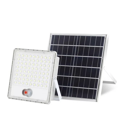 100000LM LED Solar Straßenlaterne Bewegungsmelder Außen Strahler Garage Light - Bild 1 von 4