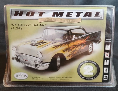 TESTORS "HOT METAL" 1957 CHEVY BEL AIR SC CUSTOM STREET MACHINE DIECAST KIT 1/24 - Image 1 of 4