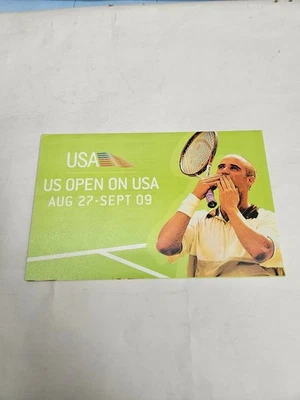 ES25 US Open Tennis on USA Network 2001 O/S Pocket Schedule Foto 1 de 3