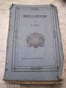 Bulletin des lois du royaume de France année 1825 Kossman relieur ambulant - Picture 1 of 13