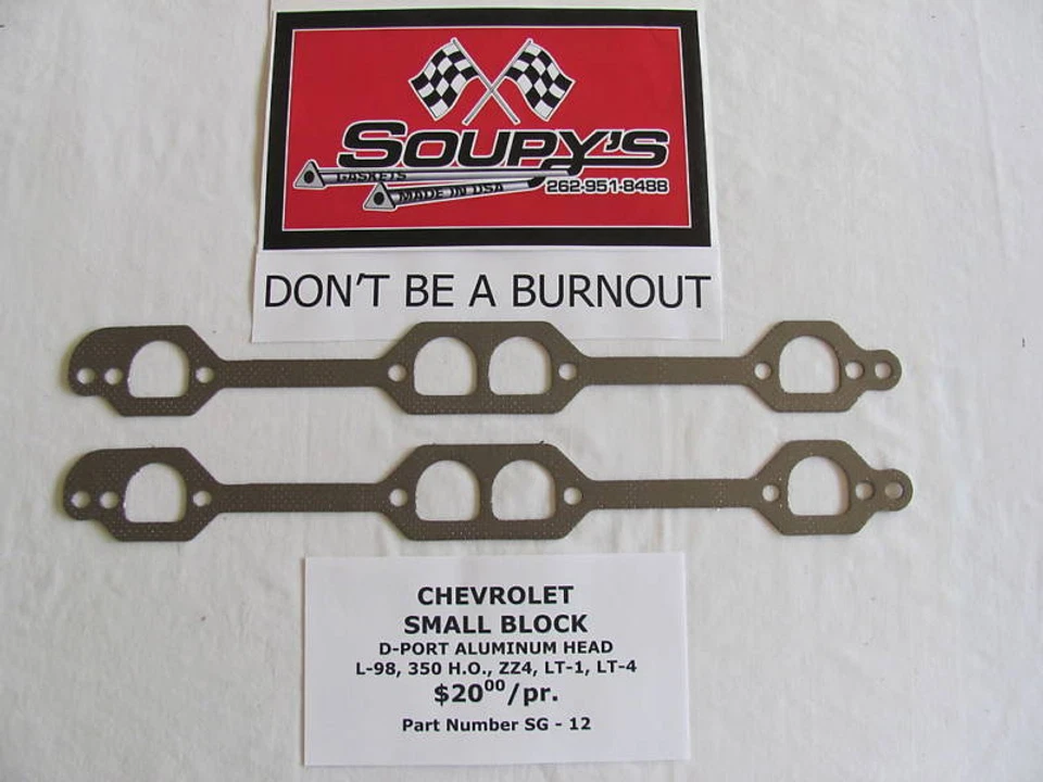 Chevrolet Small Block Exhaust Gaskets (D-Port) - Изображение 1 из 1