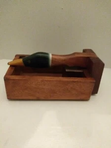 Cascanueces de pato de madera vintage Mallard Drake 9x6x5" Filipinas. N - Imagen 1 de 12