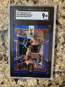 2021 Select UFC Magomed Ankalaev Premier Level Blue Disco RC #/99 SGC 9 - Picture 1 of 2