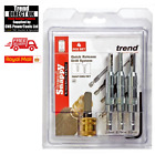 Trend Snappy Hinge Drill Bit Self Centering Guides 4 Piece Set - SNAP/DBG/SET