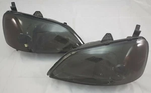 For 2001 - 2003 Honda Civic 2 DOOR Complete Direct Replacement Headlight Set NEW - Picture 1 of 1