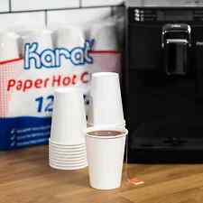 Karat 12oz Paper Hot Cups (90mm), White - 300 pcs, C-HC12W (300)