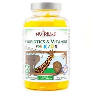Probiotics and Vitamins for Kids Gummies - Vegan UK - Energy & Growth & Immune - Picture 1 of 12