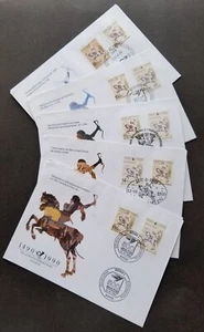 Germany Berlin Austria Belgium Joint Issue 500th Anniv 1990 Horse (joint FDC) - Picture 1 of 5