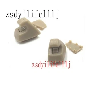 2x For Chevrolet Malibu 2015-2022 Front Left Right Sun Visor Beige Hook Bracket - Foto 1 di 1