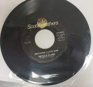 Record 45 RPM Vinyl  Petula Clark- Natural Love/ Because I Love Him VINTAGE 1981 - Imagen 1 de 4