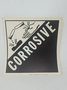 Vintage Sign Paper Placard Semi Truck Trailer Corrosive Kinduell Screen (j - Picture 1 of 2