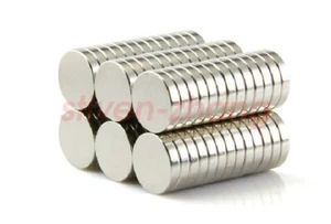 50pcs 10mm X 2mm Neodymium Disc Mini Rare Earth N35 Strong Magnets Craft Models - Picture 1 of 3