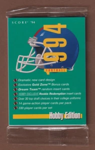 1994 Score Football (10) card PROMO PACK - Un-opened - Jerome Bettis- 233 - 🔥 - Picture 1 of 2