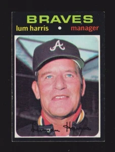 Lum Harris 1971 Topps #346 Atlanta Braves Ex A - Imagen 1 de 2